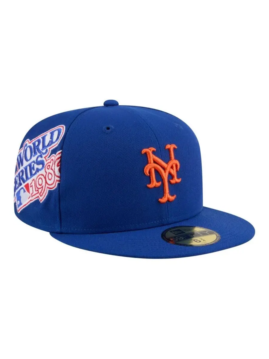 Мужская бейсболка Royal New York Mets Hidden Hit 59FIFTY Fitted Hat New Era — изображение 1 из 5, королевский