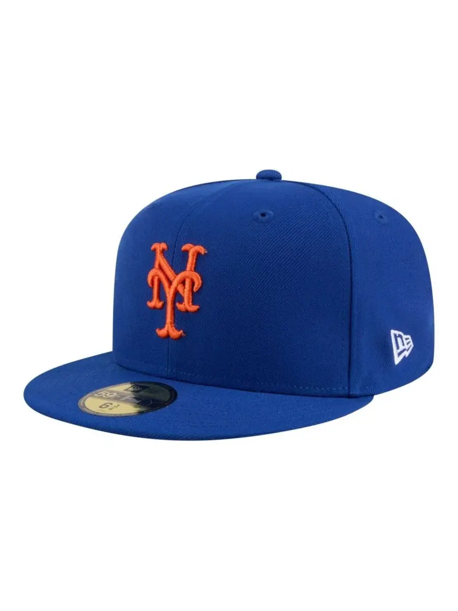 Мужская бейсболка Royal New York Mets Hidden Hit 59FIFTY Fitted Hat New Era — изображение 3 из 5, королевский
