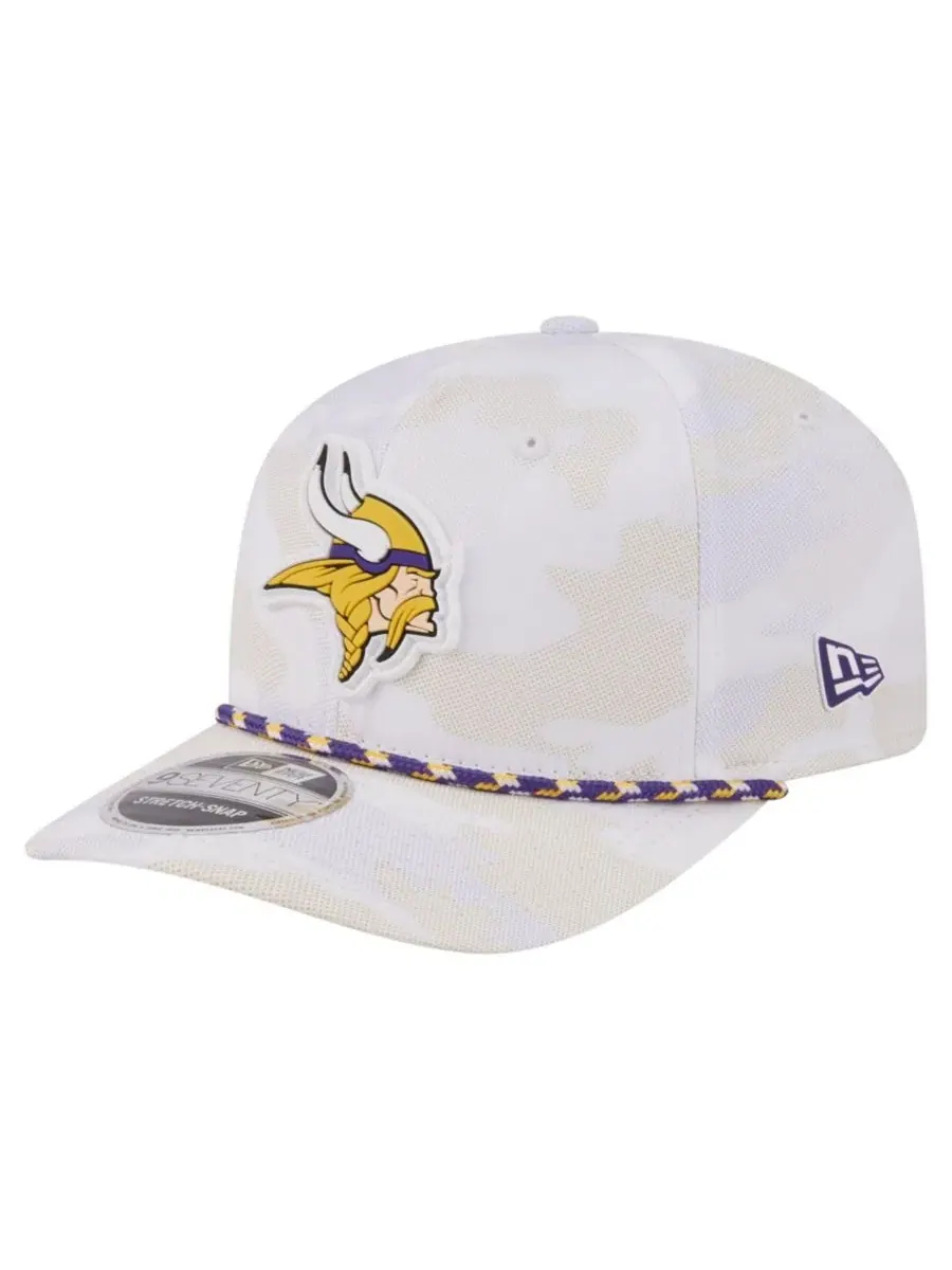 Кепка New Era 9SEVENTY с принтом Камо, модель Camo Rope — изображение 1 из 7, белый