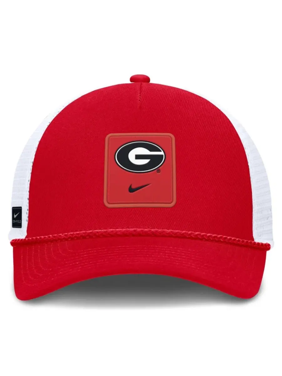 Кепка-тракер с принтом Georgia Bulldogs Nike — изображение 2 из 4, красный белый
