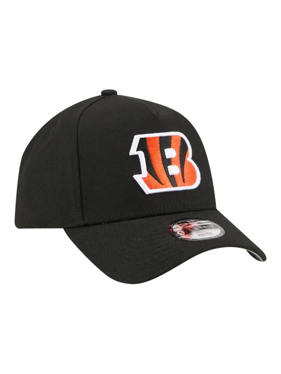 Кепка с вышитым логотипом Cincinnati Bengals 9FORTY A-Frame New Era — изображение 4 из 5, черный