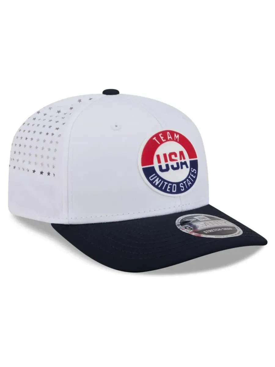 Кепка New Era Team USA Perforated Stars 9SEVENTY — изображение 3 из 5, белый черный