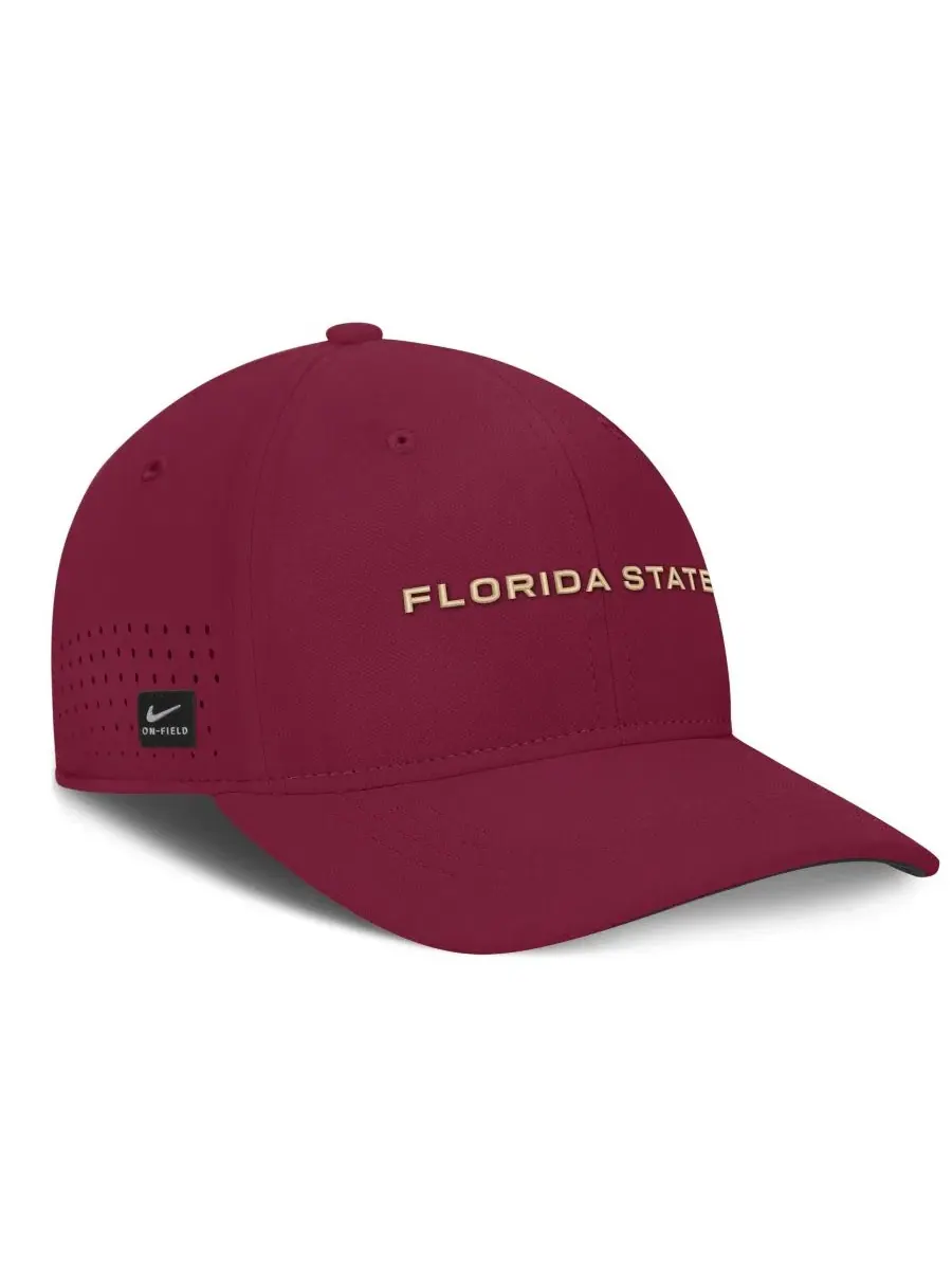Бейсболка с вышивкой Florida State Seminoles Nike — изображение 3 из 5, гранат