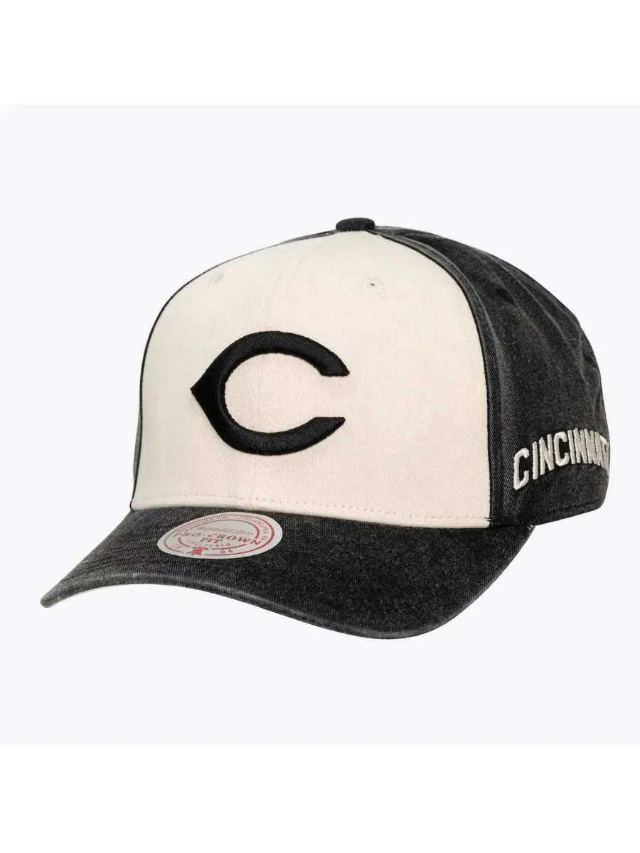 Кепка Snow Block Pro Crown Snapback Mitchell & Ness — изображение 1 из 2, кремовый черный