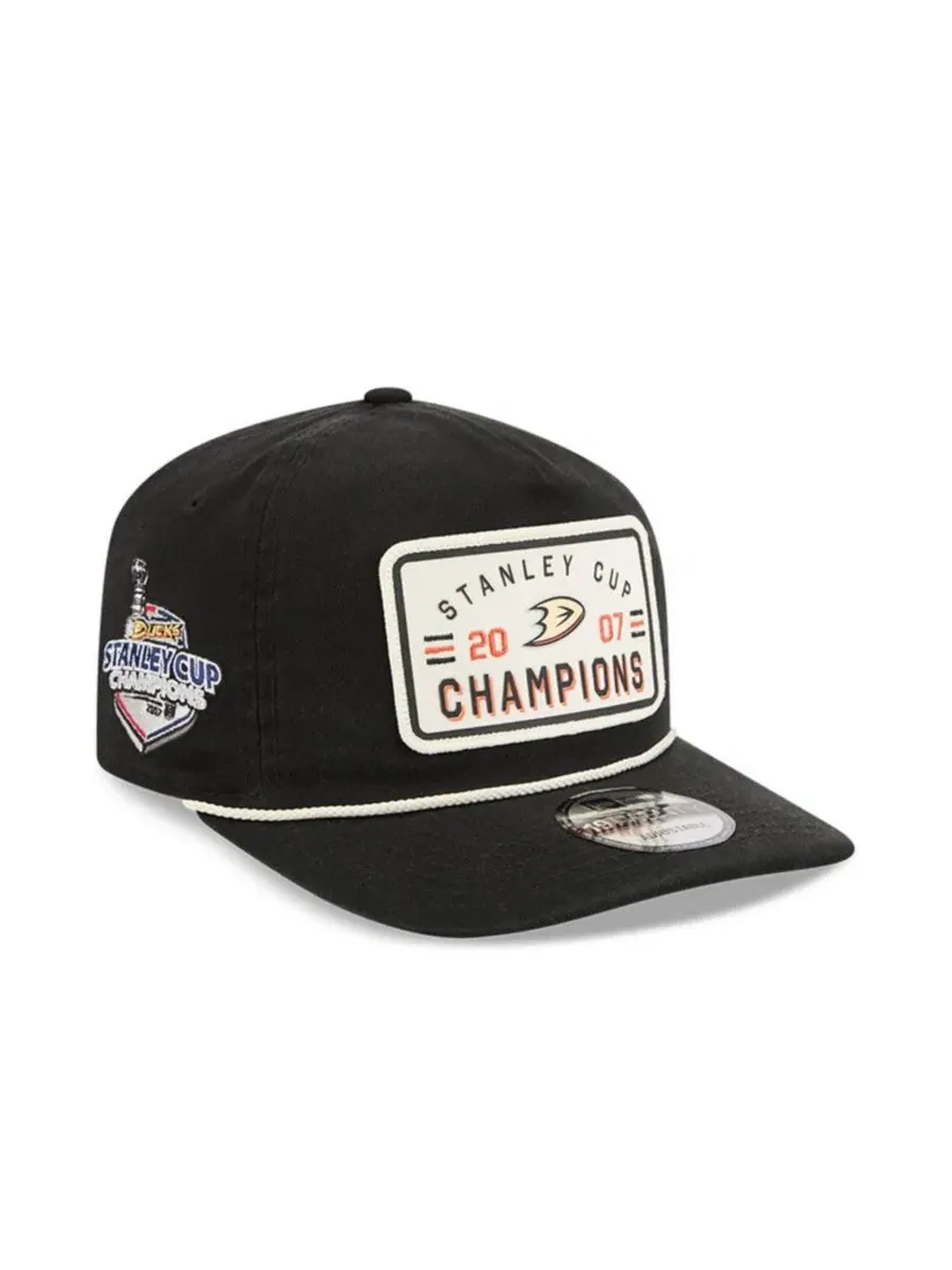 Кепка New Era Anaheim Ducks Throwback Stanley Cup Champions Side Patch 19TWENTY — изображение 1 из 5, черный