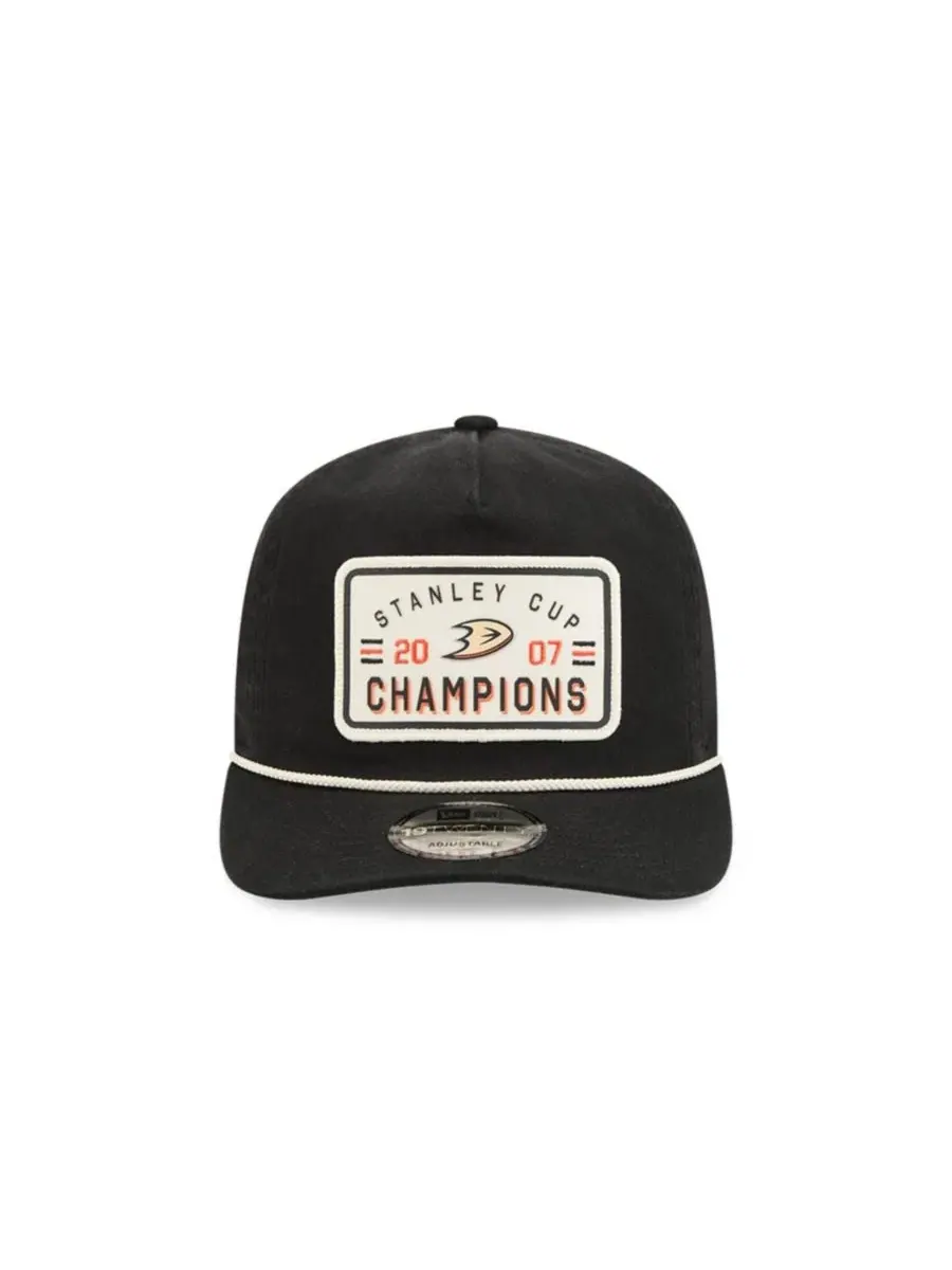 Кепка New Era Anaheim Ducks Throwback Stanley Cup Champions Side Patch 19TWENTY — изображение 2 из 5, черный