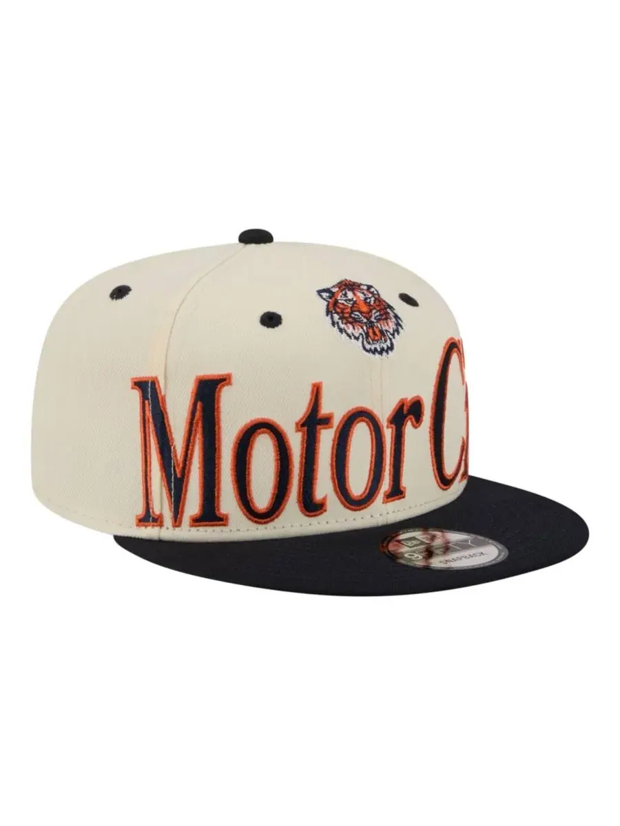 Бейсболка с вышивкой Detroit Tigers New Era — изображение 1 из 7, бежевый