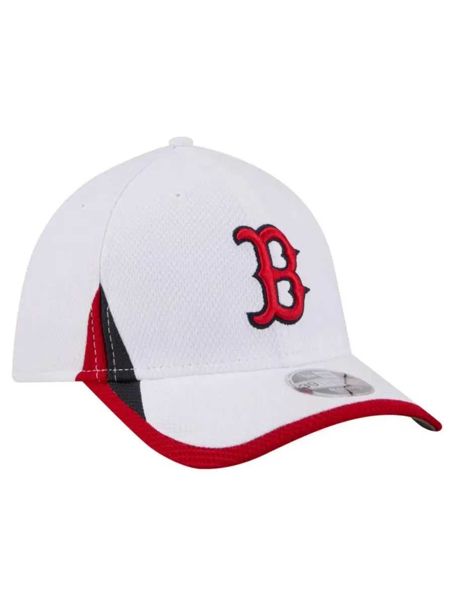 Кепка с вышивкой Boston Red Sox 39THIRTY New Era — изображение 4 из 5, белый