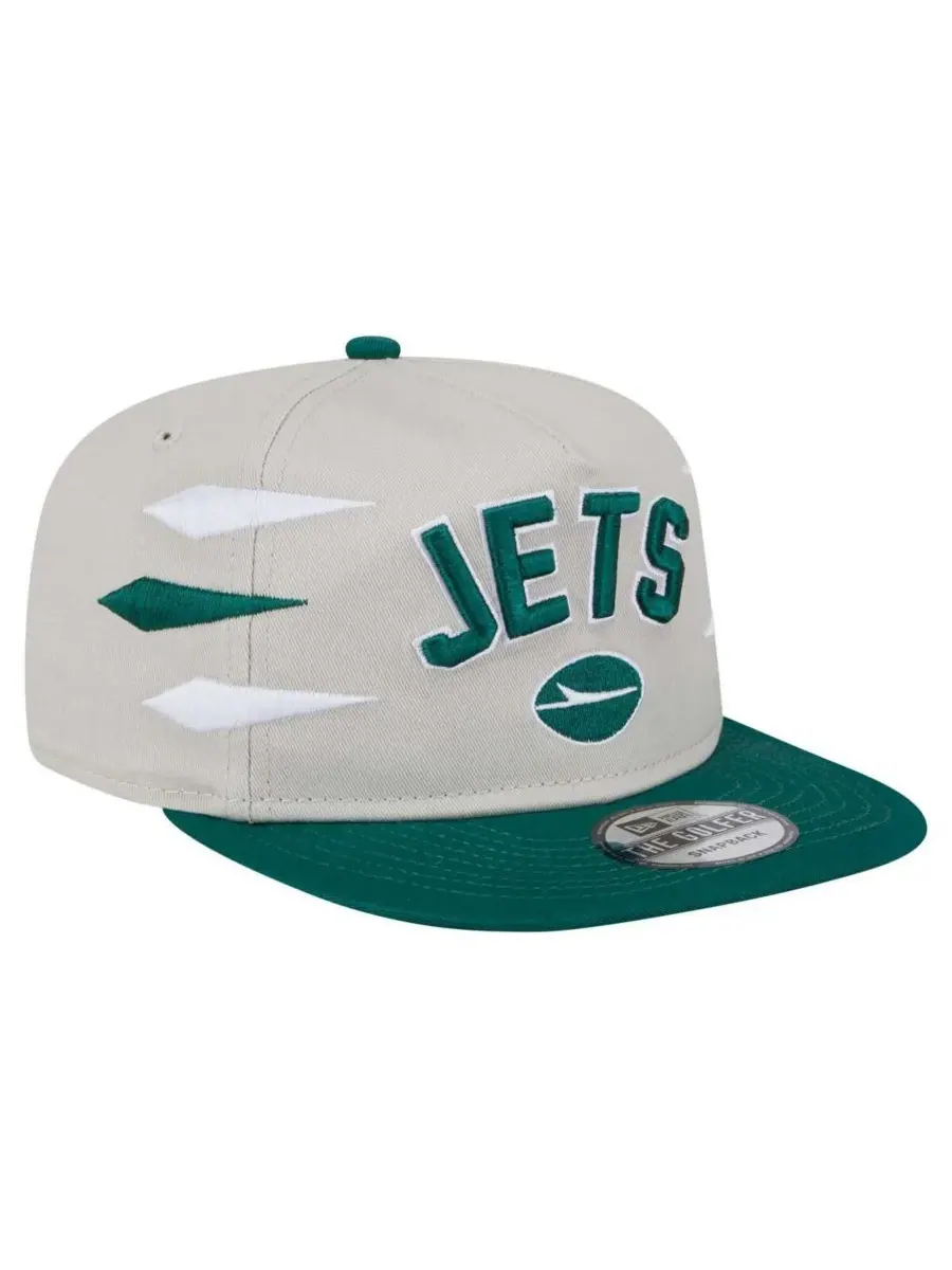 New Era Мужская бейсболка-снепбек New York Jets Athletic Golfer Hat — изображение 4 из 5, зеленый