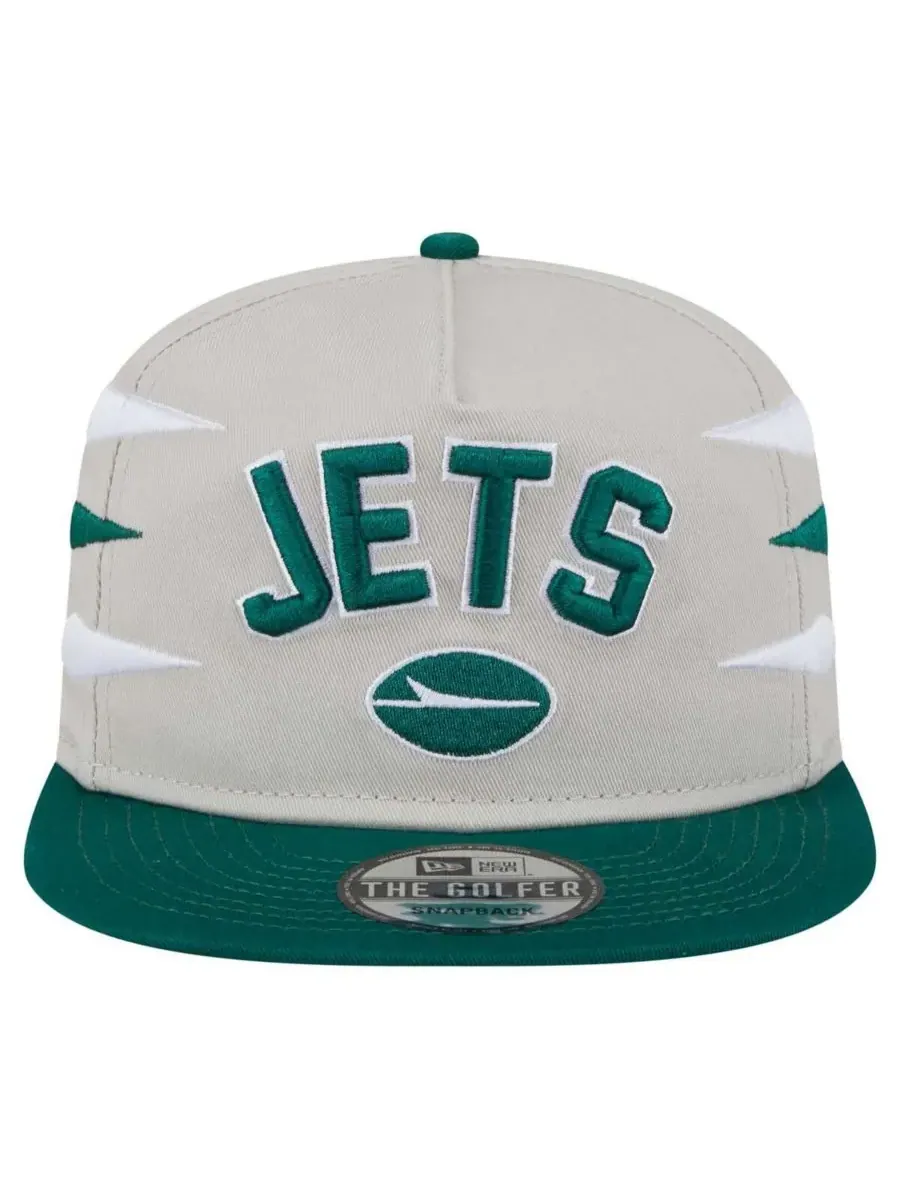 New Era Мужская бейсболка-снепбек New York Jets Athletic Golfer Hat — изображение 5 из 5, зеленый