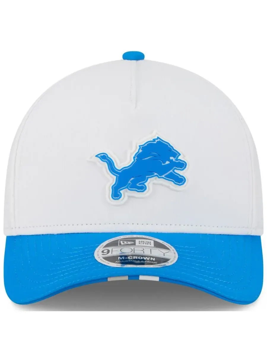 New Era Детская бейсболка Big Boys and Girls White/Blue Detroit Lions 2025 NFL Training Camp — изображение 2 из 4