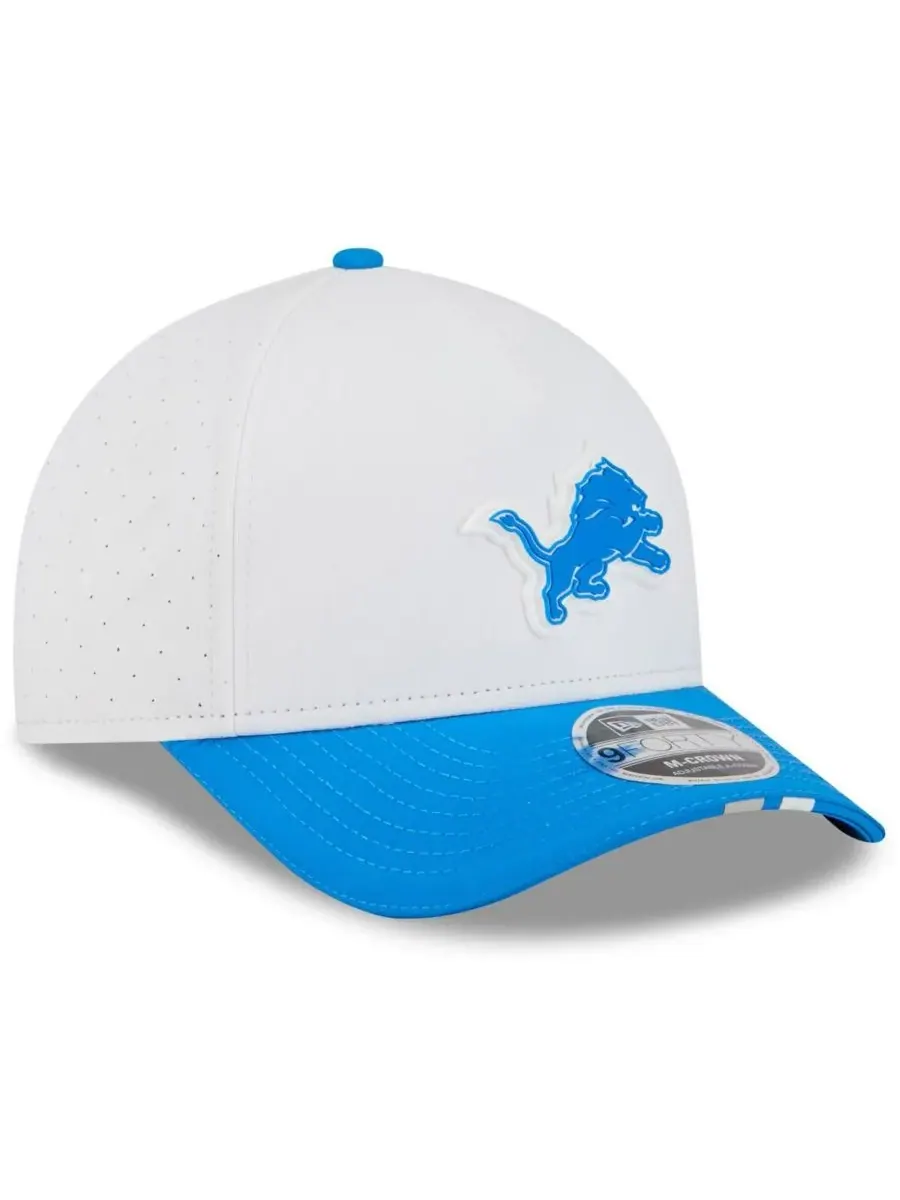New Era Детская бейсболка Big Boys and Girls White/Blue Detroit Lions 2025 NFL Training Camp — изображение 3 из 4
