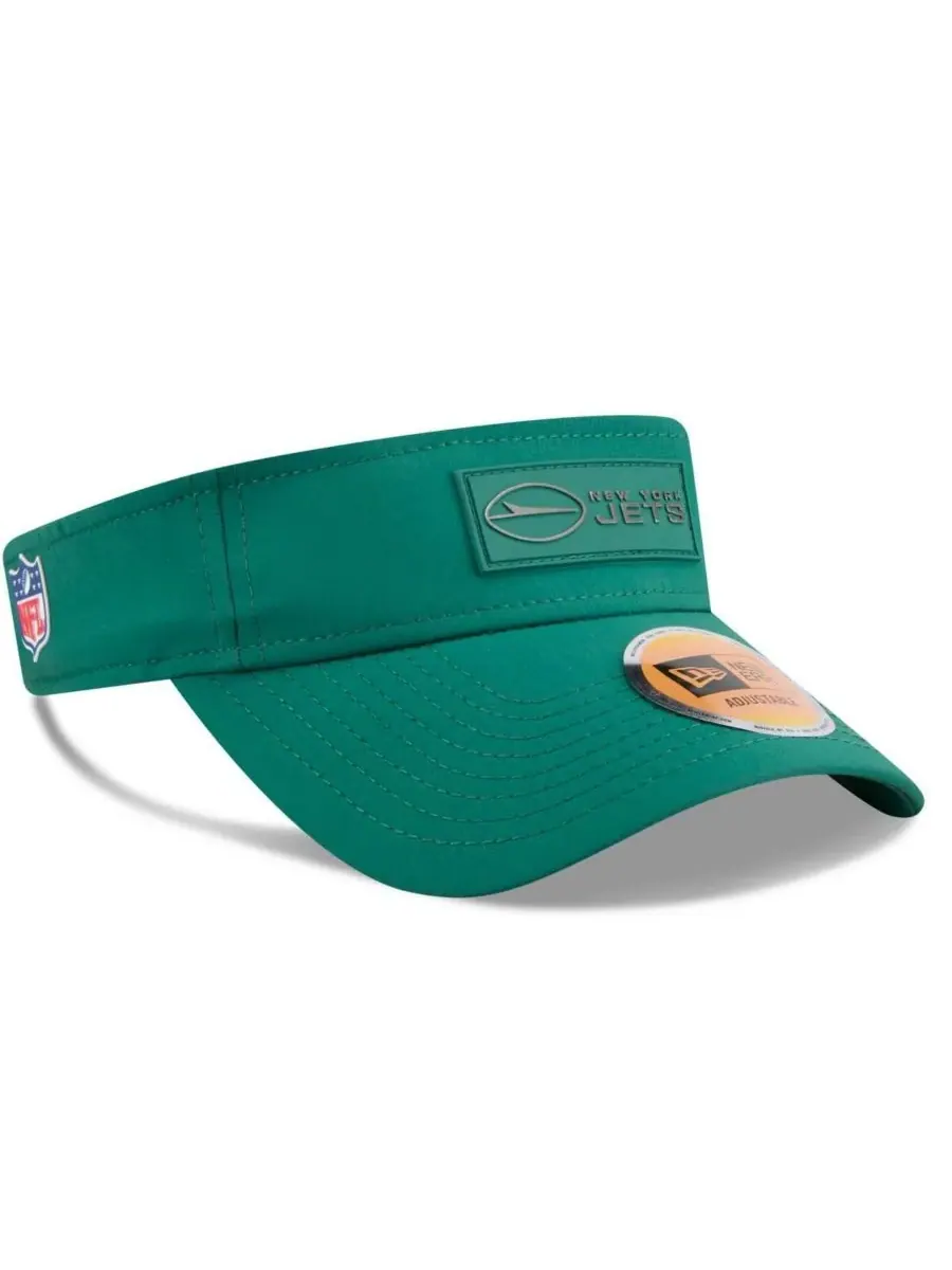 New Era Мужская зеленая кепка-козырек New York Jets 2025 Sideline — изображение 5 из 5, зеленый