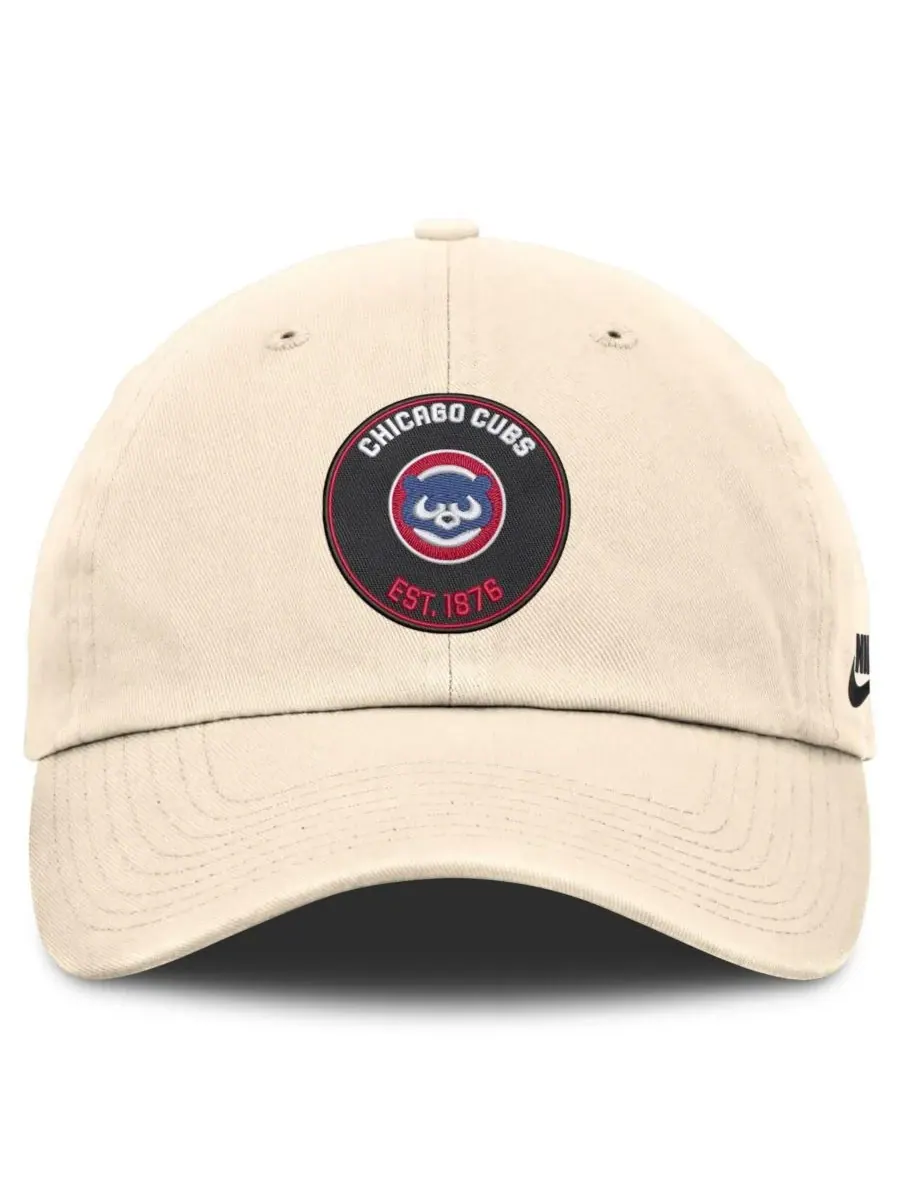 Nike Мужская регулируемая бейсболка Chicago Cubs из коллекции Cooperstown Collection, натурального — изображение 2 из 4