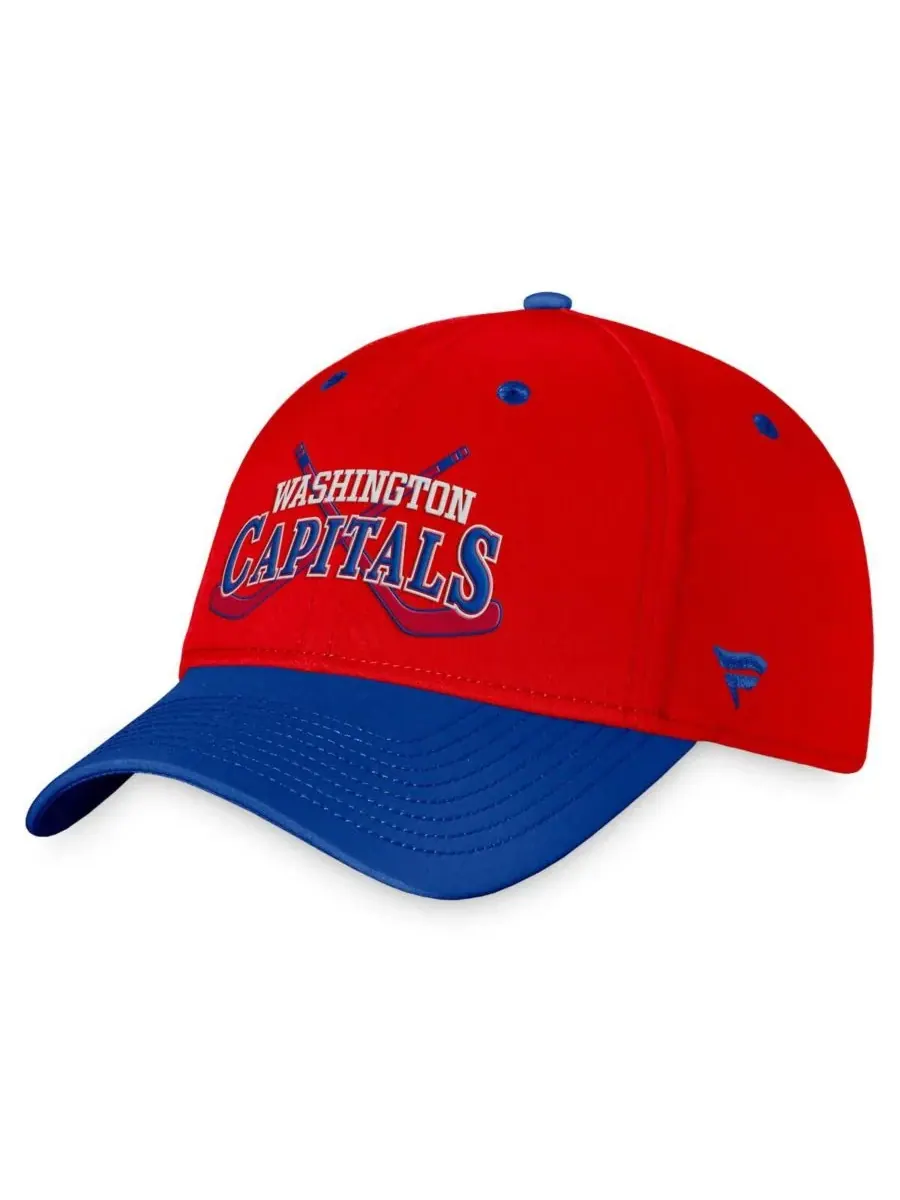Fanatics Мужская красно-синяя винтажная кепка Washington Capitals Heritage Flex — изображение 1 из 4, красный синий