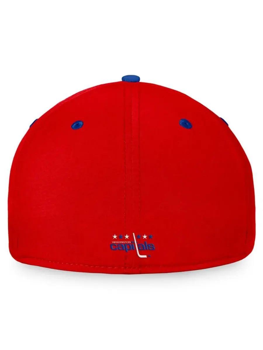 Fanatics Мужская красно-синяя винтажная кепка Washington Capitals Heritage Flex — изображение 4 из 4, красный синий
