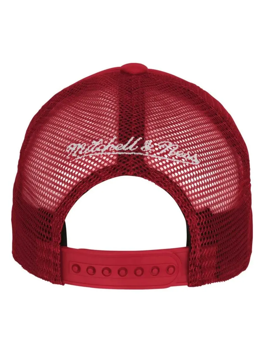 Mitchell & Ness Детская бейсболка-тракер с регулируемым размером, красная, с логотипом Chicago Bulls — изображение 2 из 4