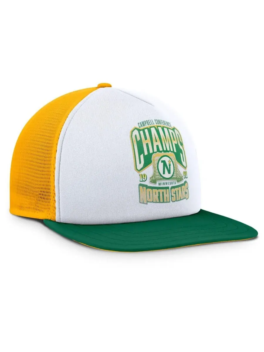 Fanatics Мужская бело-зеленая кепка Minnesota North Stars из коллекции Decades с — изображение 3 из 4, белый зеленый