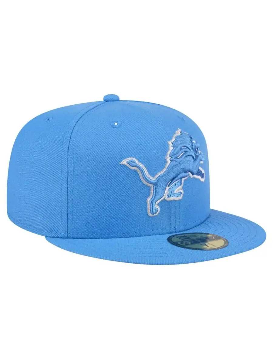 New Era Мужская синяя бейсболка Detroit Lions Omaha 59FIFTY — изображение 3 из 4, синий