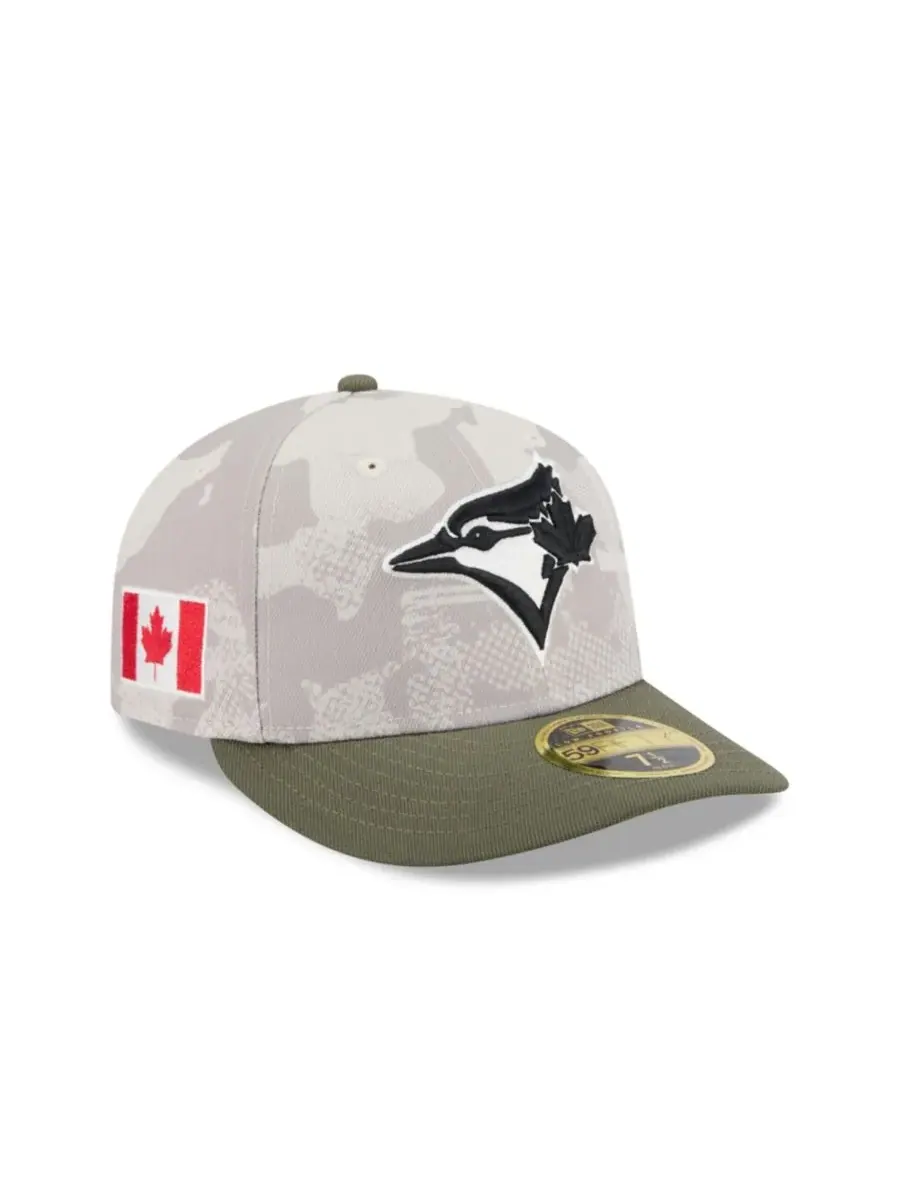 New Era Мужская бейсболка 59FIFTY Low Profile, светло-бежевая/оливковая, с символикой команды — изображение 2 из 7