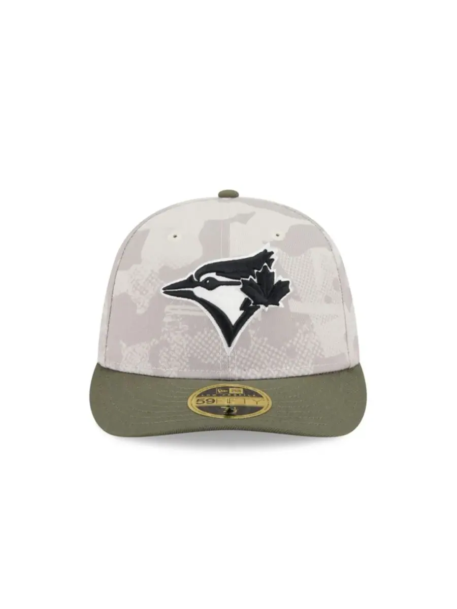 New Era Мужская бейсболка 59FIFTY Low Profile, светло-бежевая/оливковая, с символикой команды — изображение 3 из 7