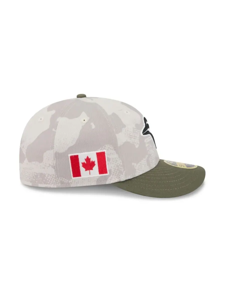 New Era Мужская бейсболка 59FIFTY Low Profile, светло-бежевая/оливковая, с символикой команды — изображение 6 из 7