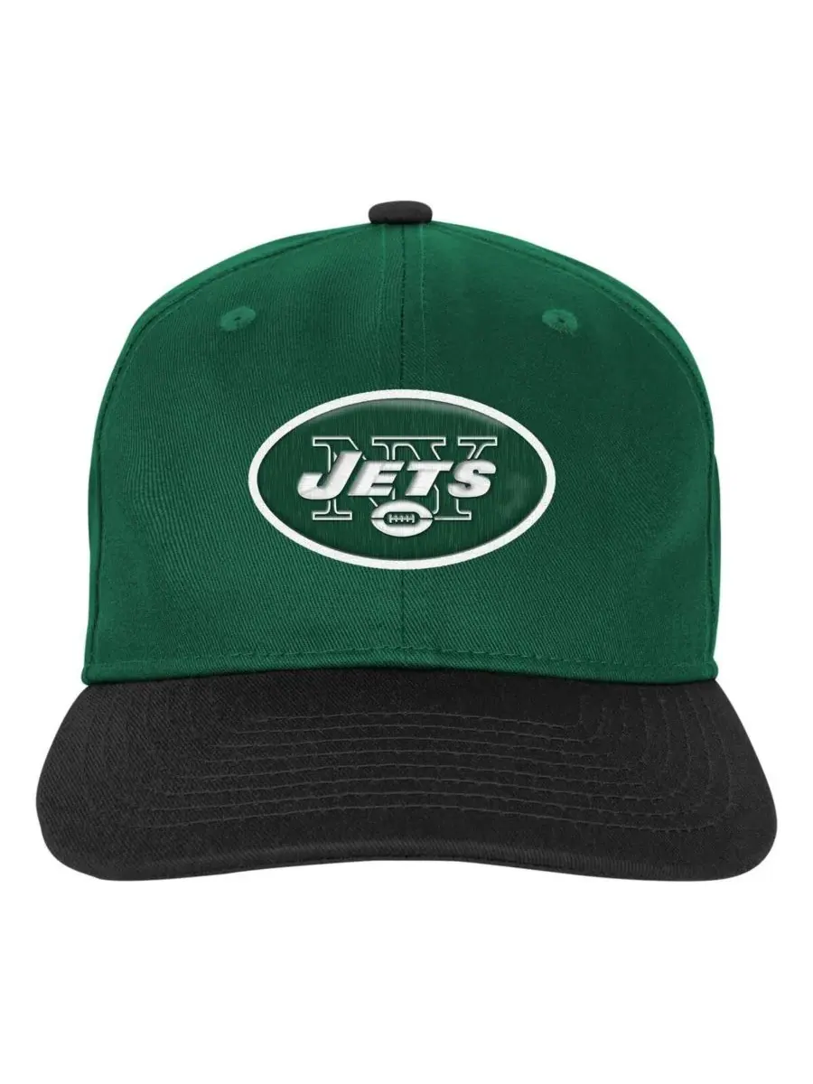 Outerstuff Большая зеленая регулируемая кепка New York Jets в стиле ретро для мальчиков и девочек — изображение 3 из 3