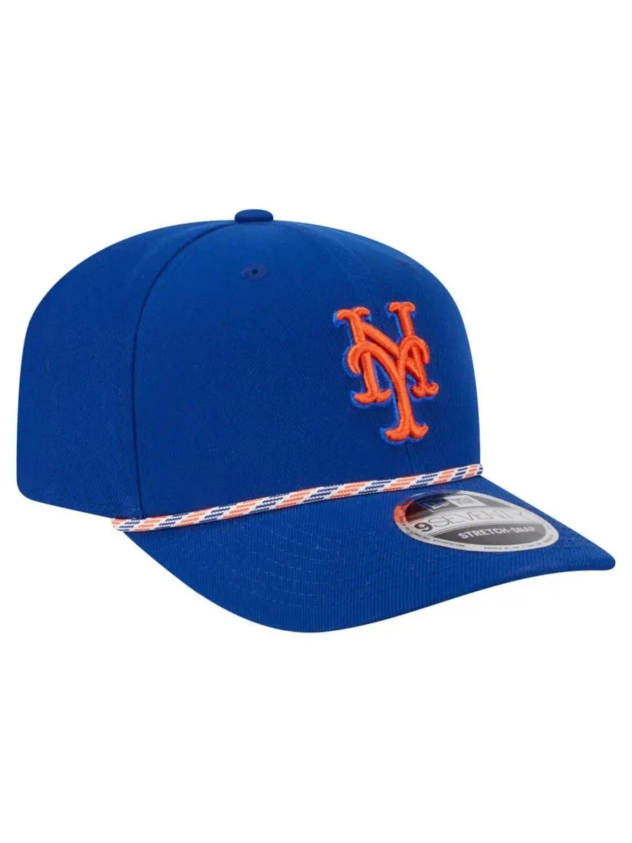New Era Мужская бейсболка Royal New York Mets Multi-Rope 9SEVENTY Stretch-Snap — изображение 4 из 5, королевский