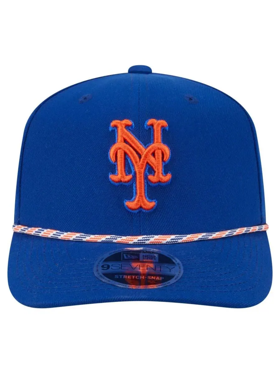 New Era Мужская бейсболка Royal New York Mets Multi-Rope 9SEVENTY Stretch-Snap — изображение 5 из 5, королевский