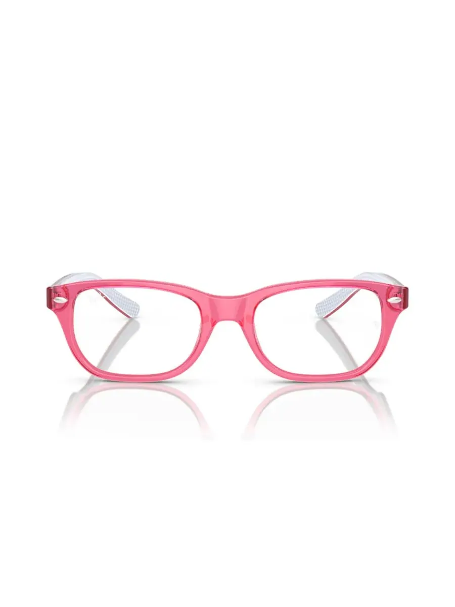 Детские квадратные очки, RB1555 Ray-Ban Jr — изображение 2 из 6, прозрачный розовый