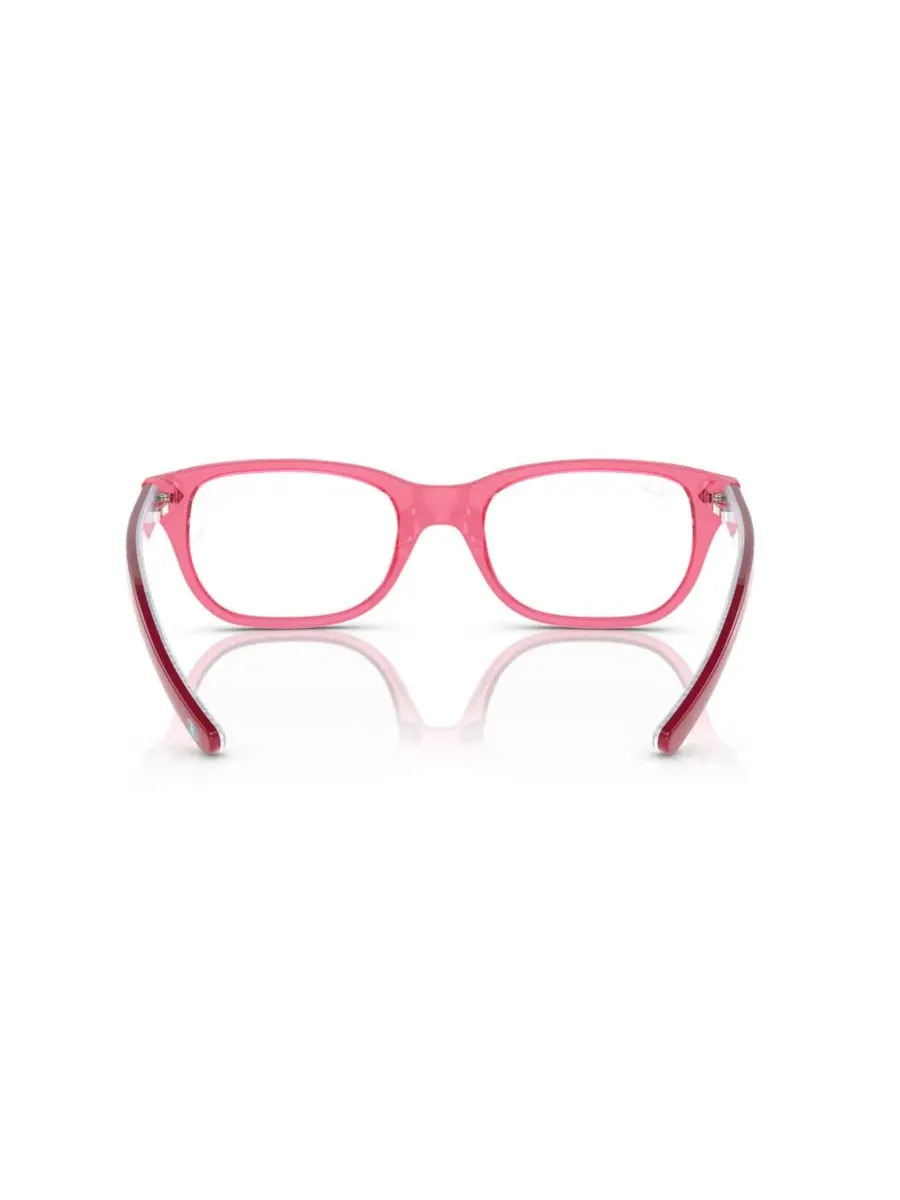 Детские квадратные очки, RB1555 Ray-Ban Jr — изображение 4 из 6, прозрачный розовый