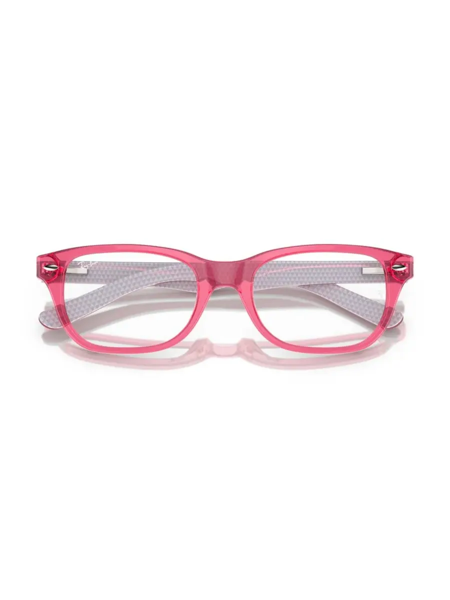 Детские квадратные очки, RB1555 Ray-Ban Jr — изображение 5 из 6, прозрачный розовый