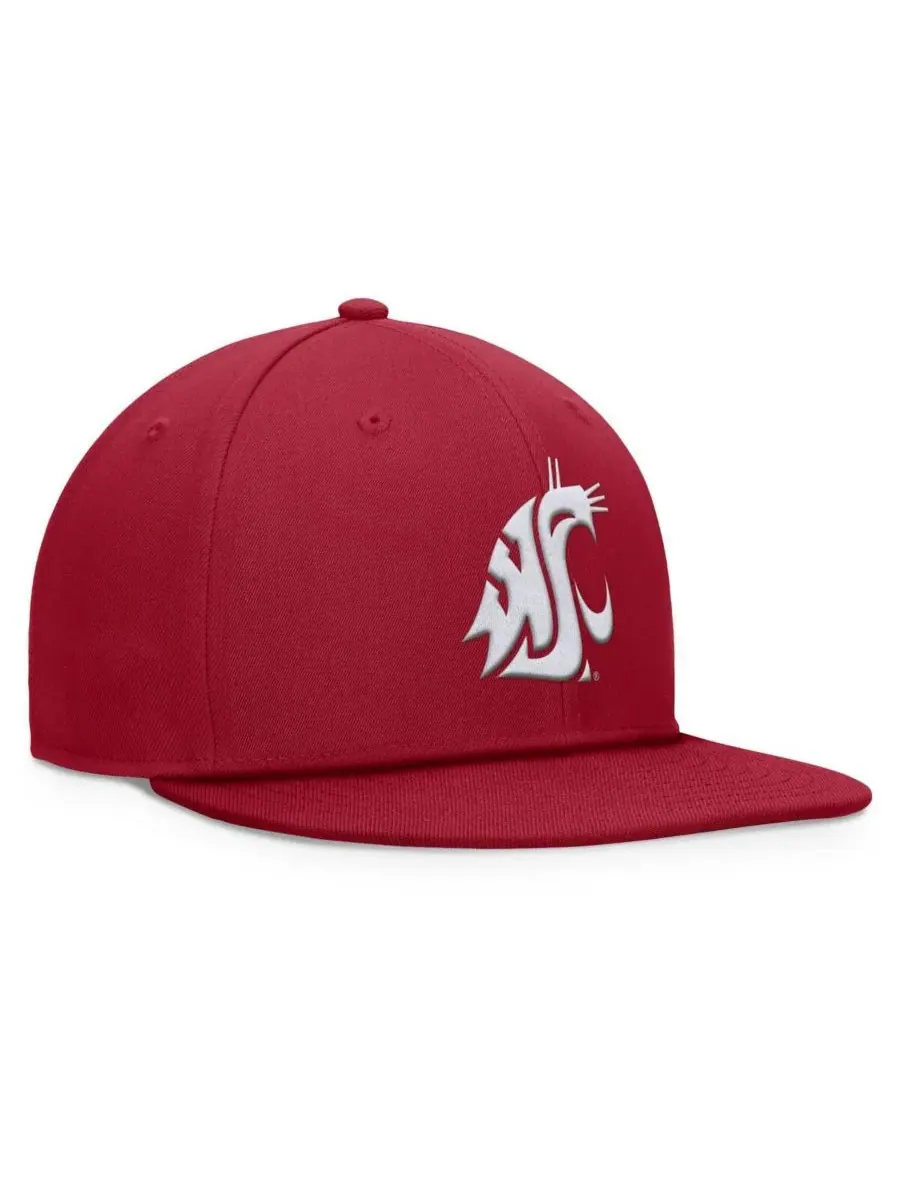 Top of the World Мужская кепка-бейсболка "Washington State Cougars" малинового цвета с регулируемой — изображение 3 из 4
