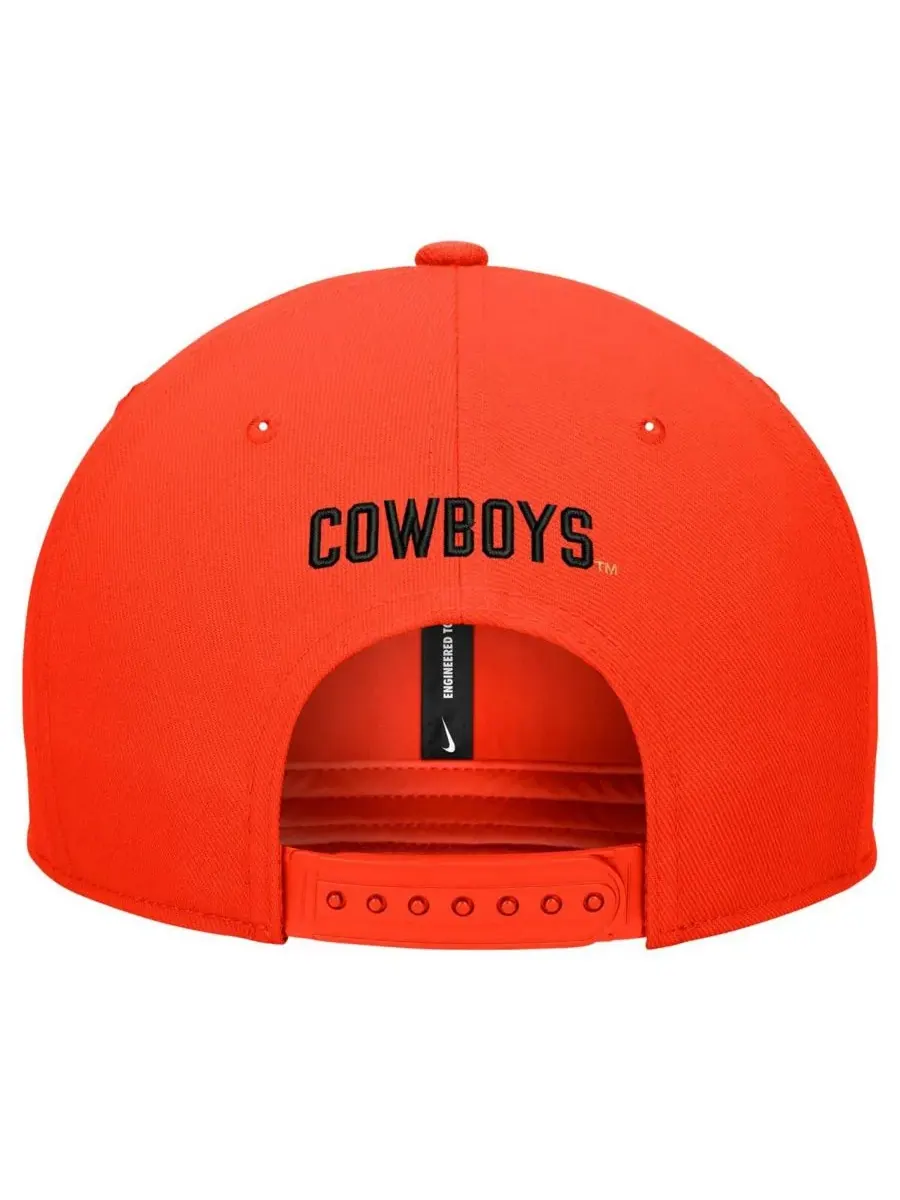 Nike Мужская оранжевая бейсболка Oklahoma State Cowboys Pro Snapback — изображение 2 из 2, оранжевый
