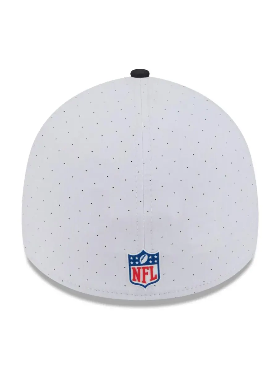 New Era Мужская бело-черная кепка Cincinnati Bengals 2025 NFL Training Camp 39THIRTY Flex Hat — изображение 4 из 4