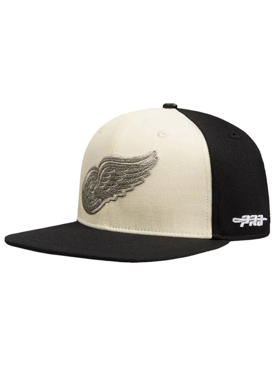 Pro Standard Мужская кремовая кепка-бейсболка Detroit Red Wings из французского махрового трикотажа — изображение 3 из 4