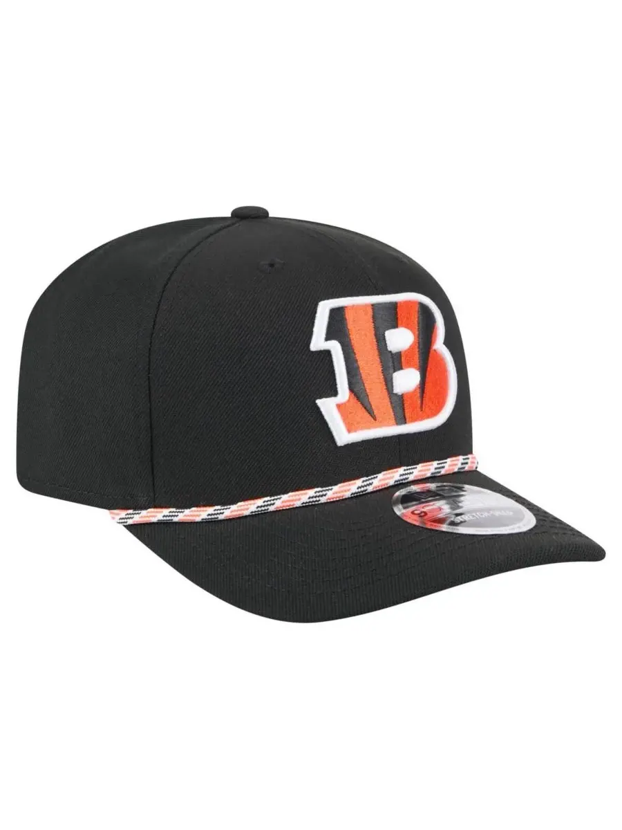 New Era Мужская черная кепка Cincinnati Bengals Gameday Multi Rope 9SEVENTY с эластичными застежками — изображение 3 из 5