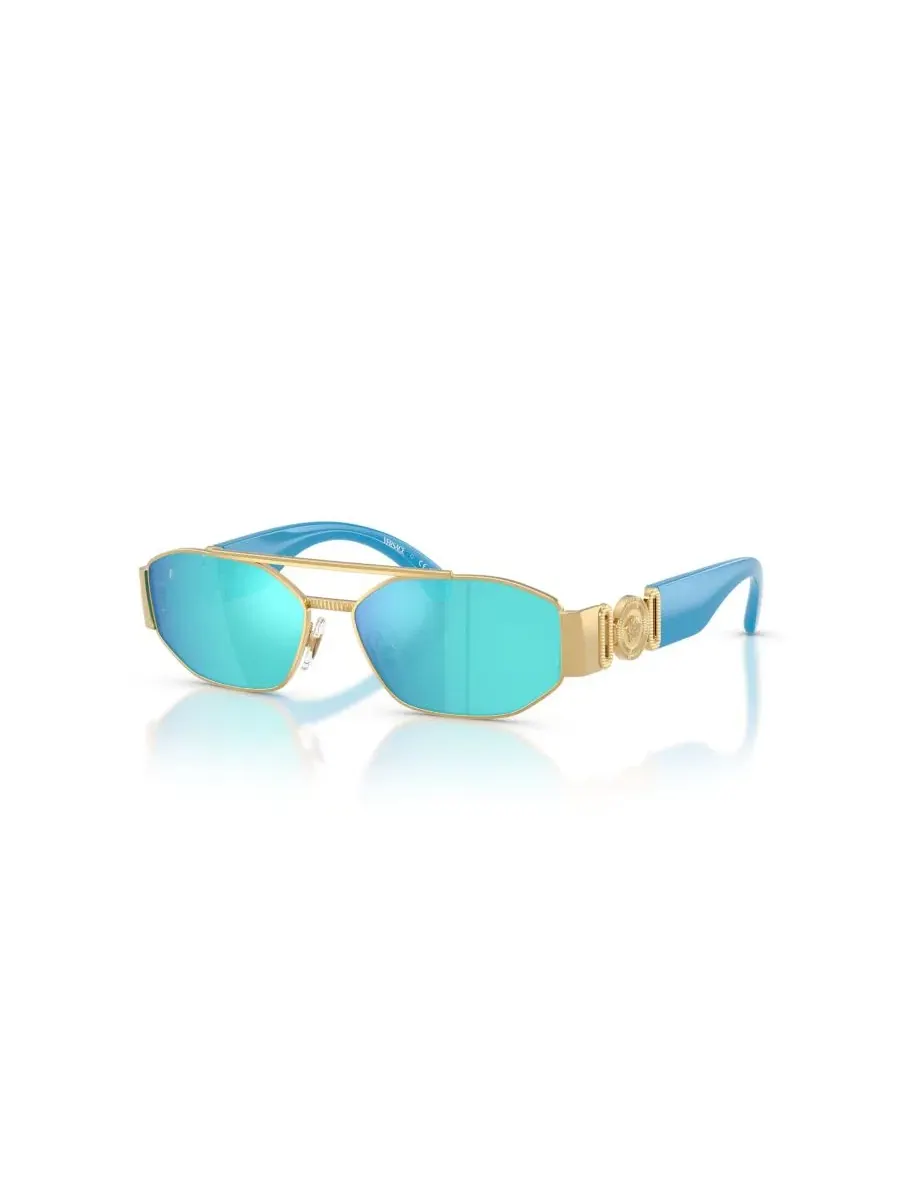 Солнцезащитные очки прямоугольные VK2003 Versace — изображение 1 из 6, золото