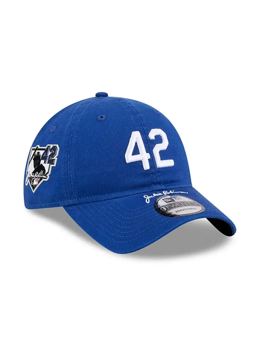 Бейсболка New Era 9TWENTY с вышивкой, Chicago Cubs, Jackie Robinson Day — изображение 1 из 5, королевский