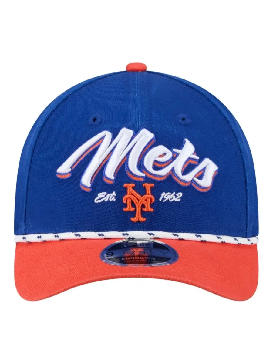 Бейсболка New York Mets Team Loyal 9FORTY M-Crown с вышивкой New Era — изображение 2 из 7, оранжевый