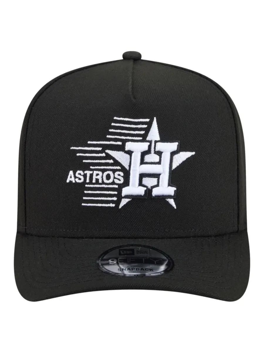 Кепка-снэпбек Houston Astros Motion A-Frame 9FIFTY New Era — изображение 2 из 6, черный