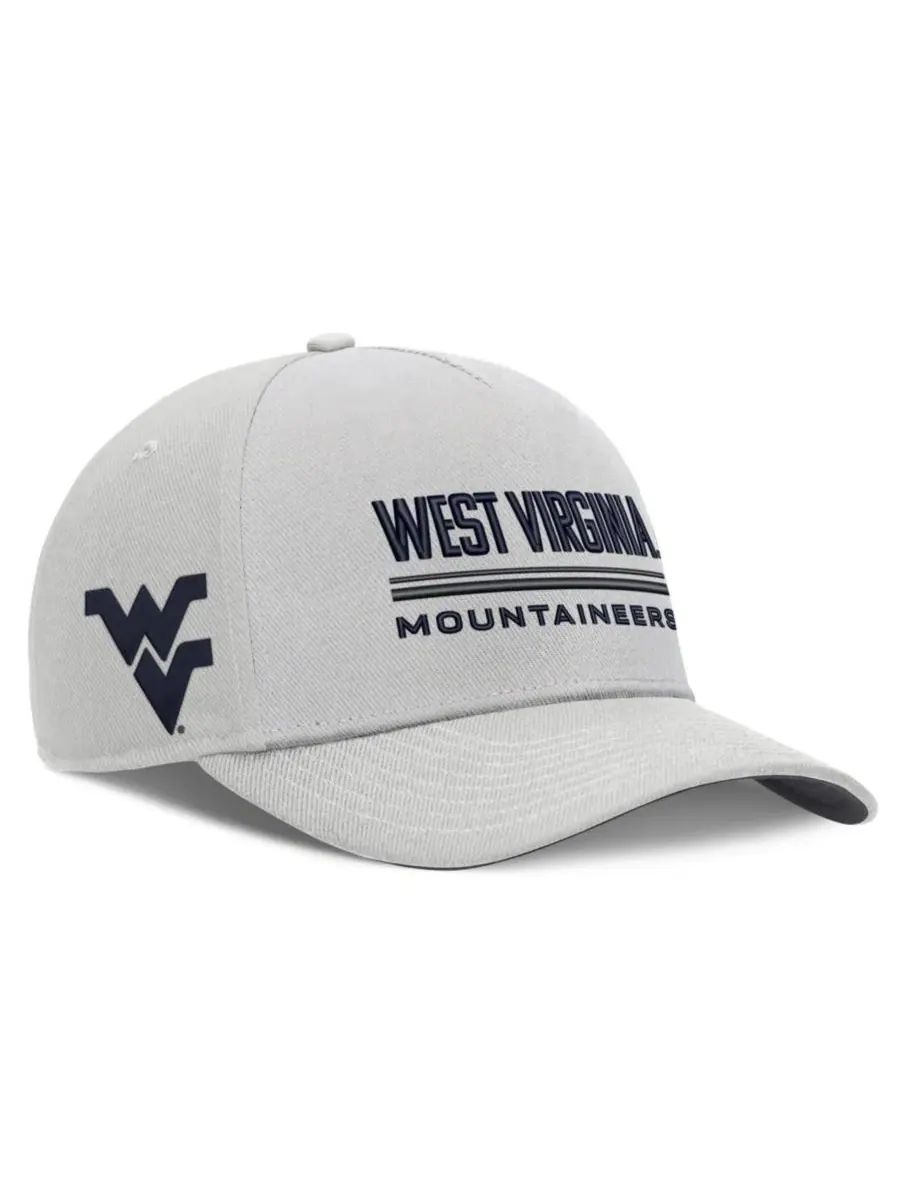 Кепка Nike с вышивкой, West Virginia Mountaineers 2026 Sideline Dri-FIT Rise Adjustable Hat — изображение 3 из 3, серый