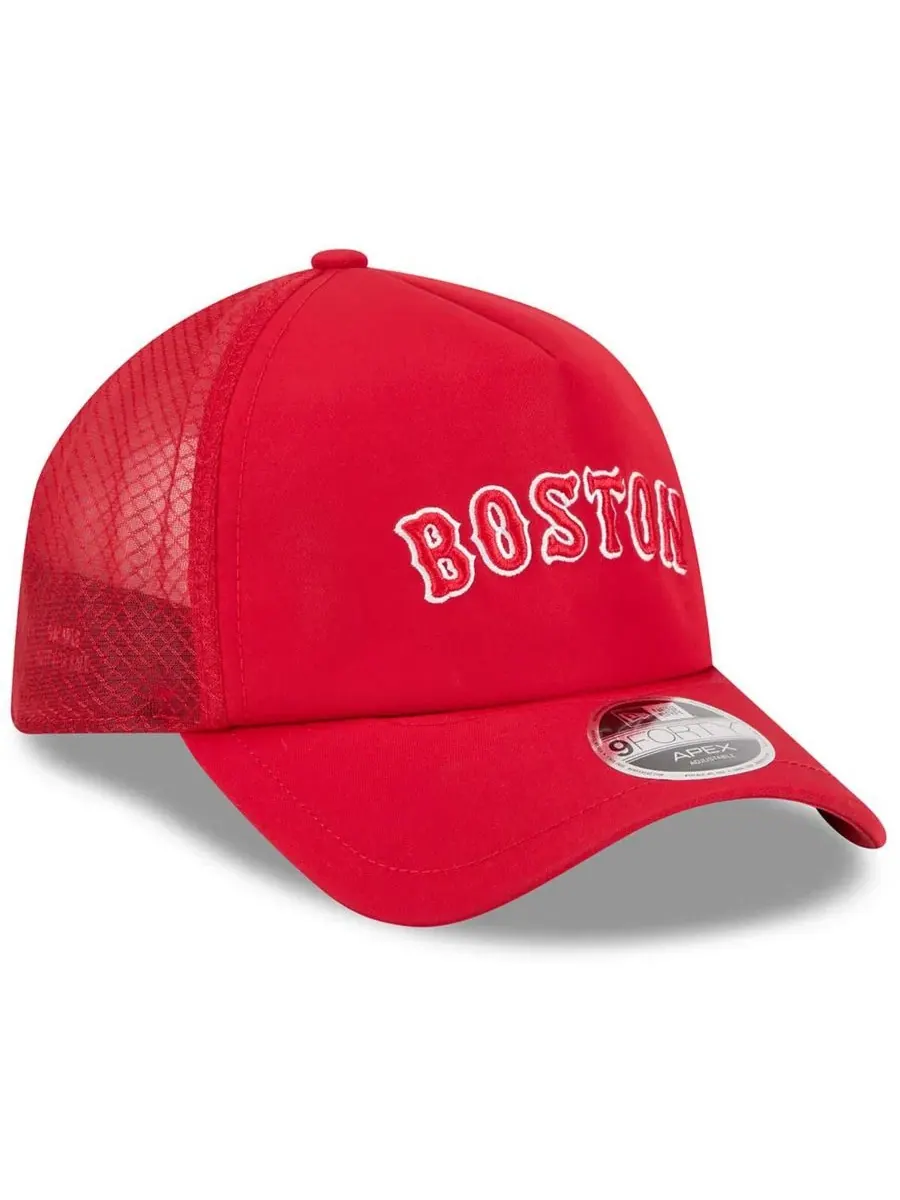 Кепка New Era с вышитым логотипом Boston Red Sox — изображение 3 из 4, красный