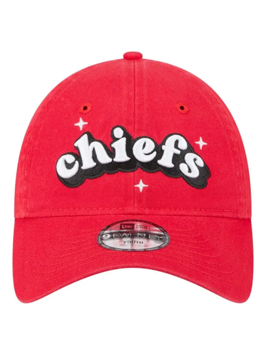 Кепка с вышивкой Kansas City Chiefs Cheer 9TWENTY New Era — изображение 2 из 5, красный