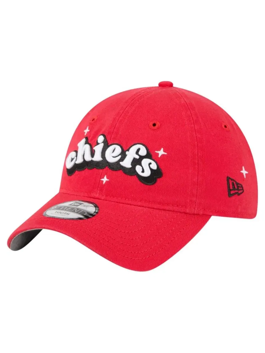 Кепка с вышивкой Kansas City Chiefs Cheer 9TWENTY New Era — изображение 3 из 5, красный