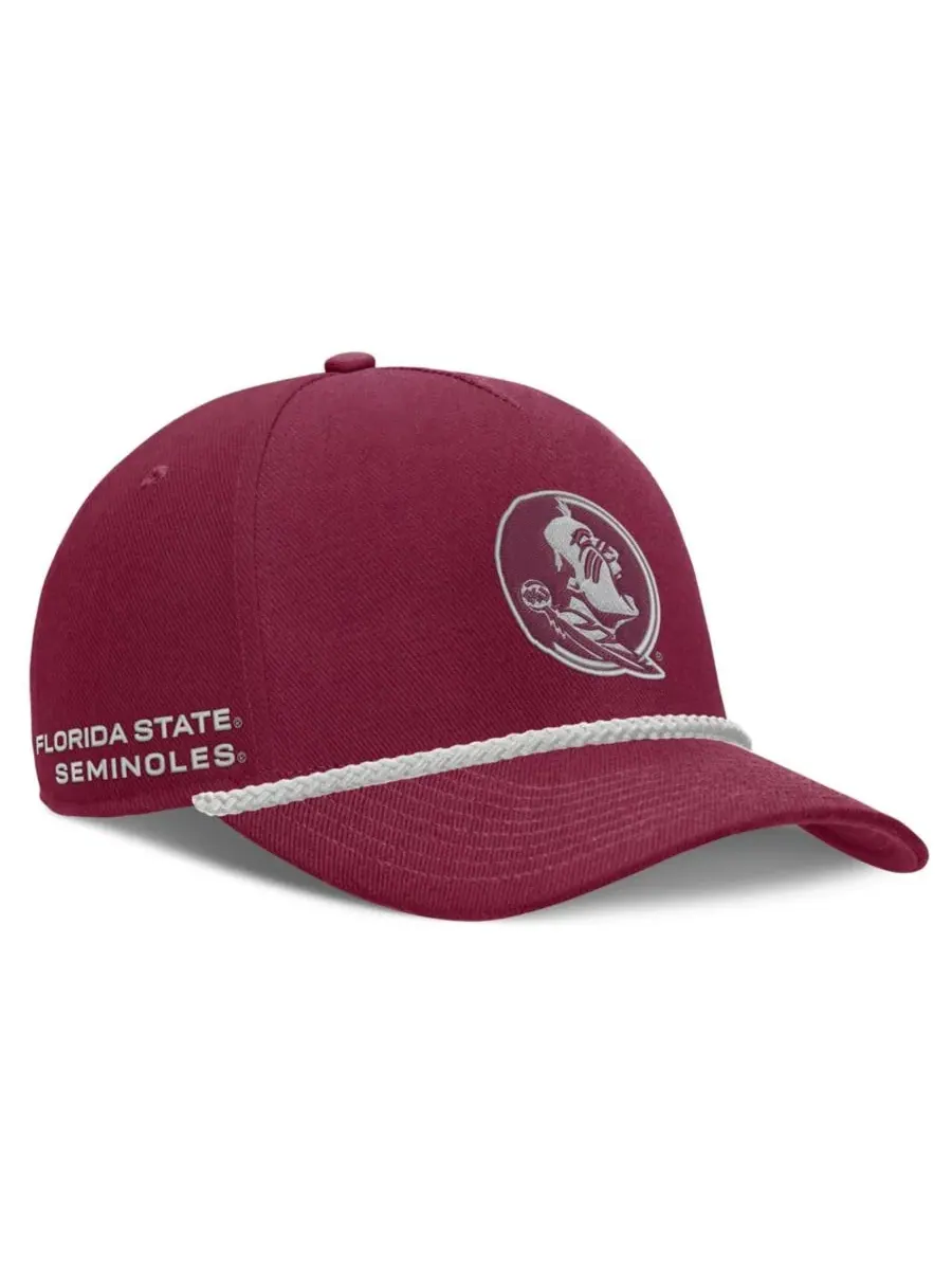 Кепка с регулируемым ремешком Florida State Seminoles Rope Rise Nike — изображение 3 из 4, гранат