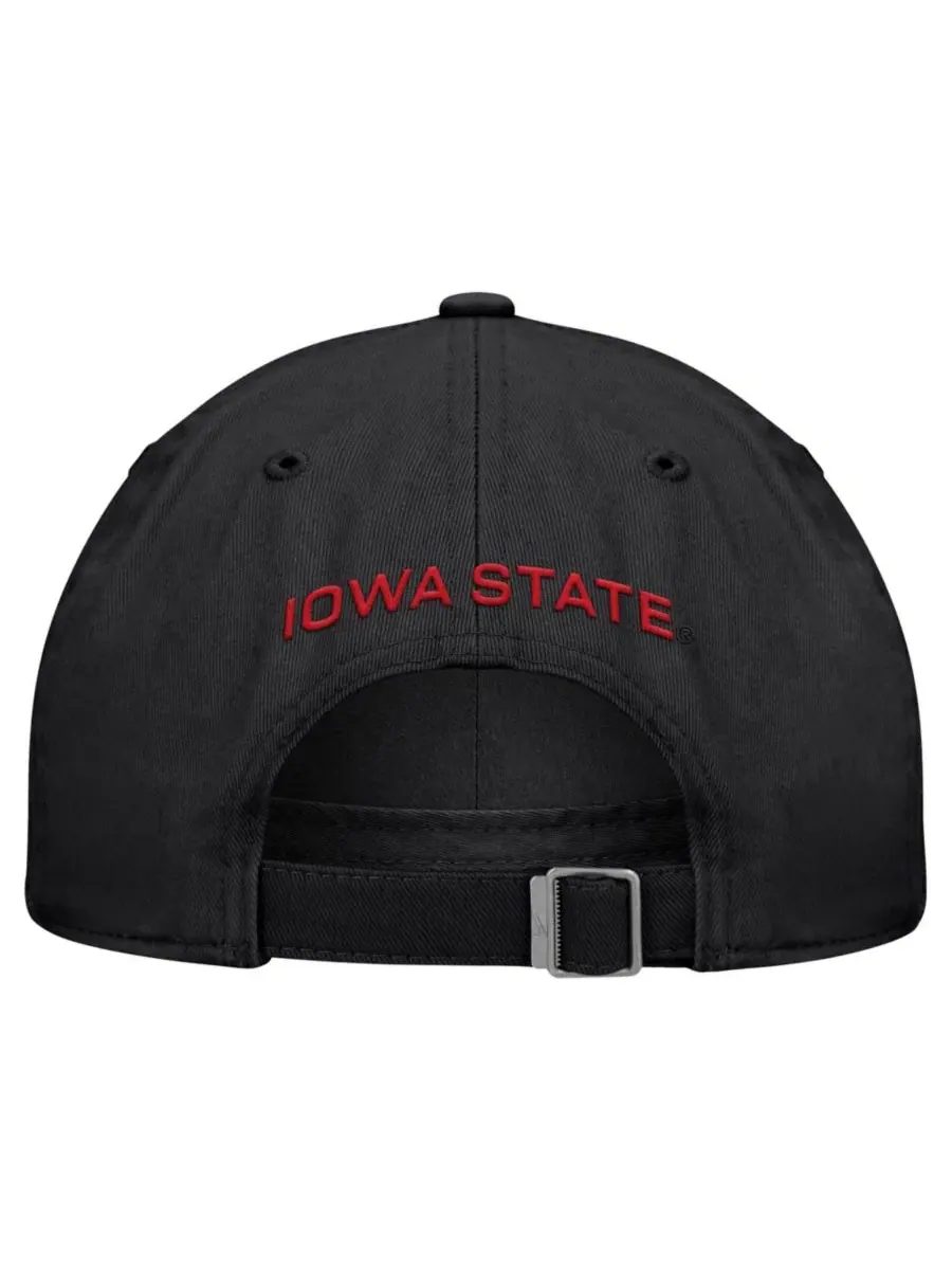 Кепка с вышивкой Iowa State Cyclones 2026 Sideline Club Nike — изображение 2 из 2, черный