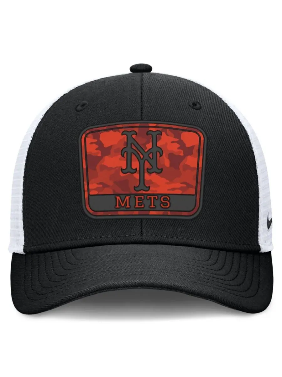 Кепка-тракер Nike Camo Rise Dri-FIT — изображение 2 из 4, черный белый