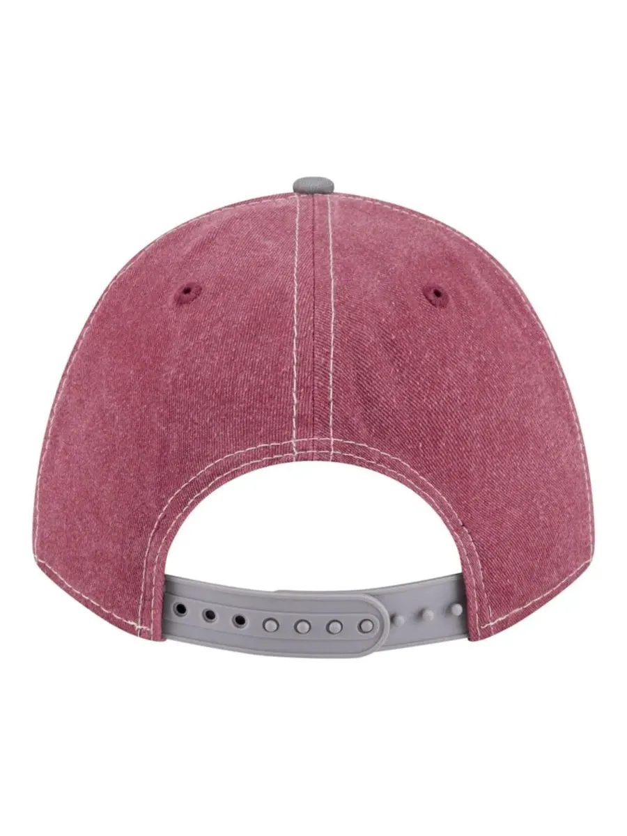 Бейсболка New Era 9FORTY A-Frame с нашивкой Philadelphia Phillies — изображение 4 из 5, бордовый серый