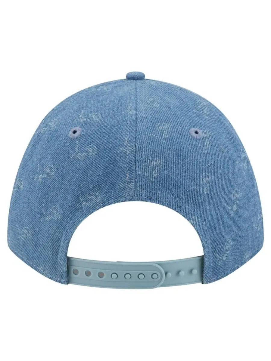 Кепка New Era A-Frame 9FORTY, джинсовая, с вышивкой Detroit Lions — изображение 4 из 7, джинсовый синий